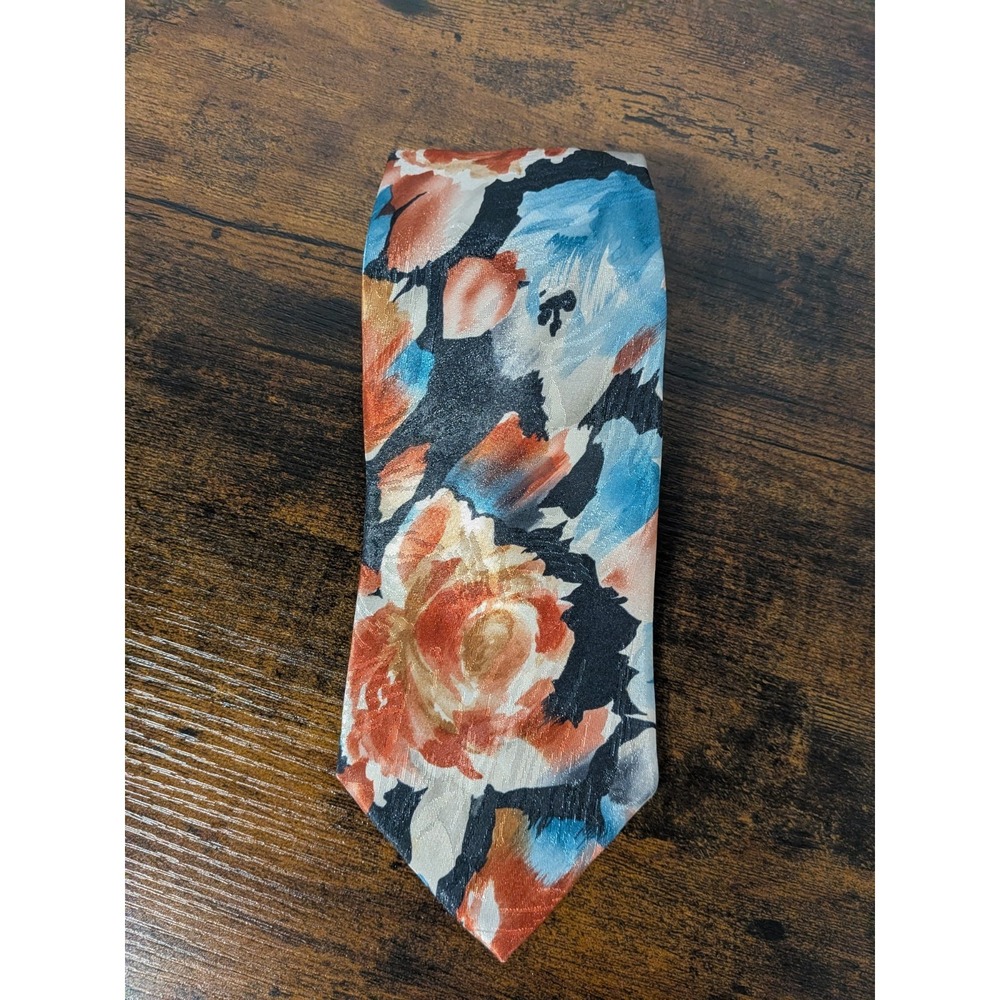 Towncraft‎ Floral Tie USA Made 58" x 4" Wide